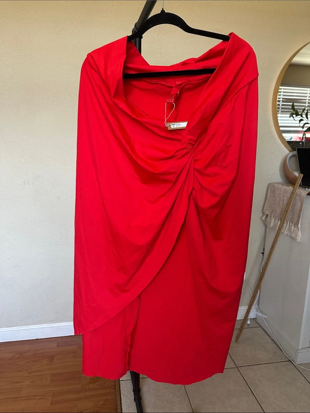 New Skims Swim Sarong Skirt Womens Ruby Red Coverup Midi size 3X